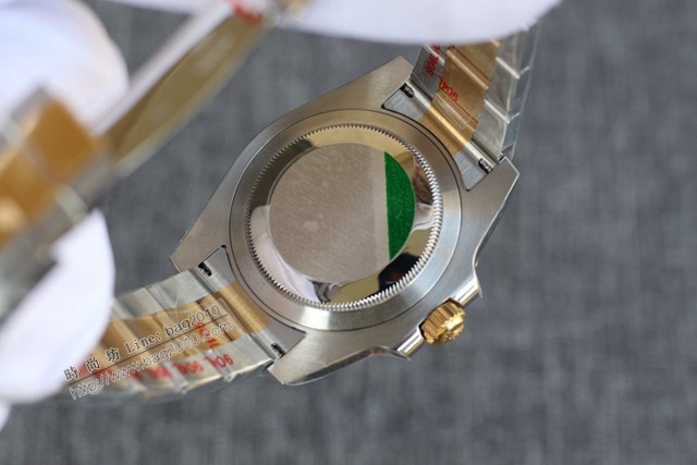 勞力士複刻手錶 Rolex格林尼治ll:黑咖雙色全玫金款男士腕表  gjs1924